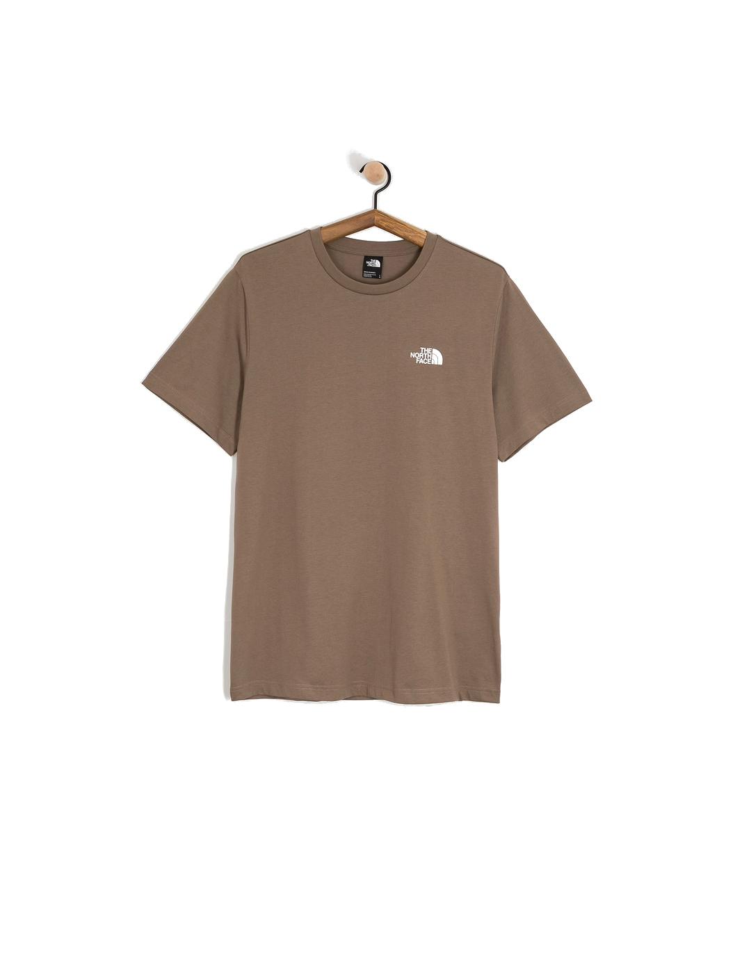 NORTH FACE CAMISETA MARRON SIMPLE DOME