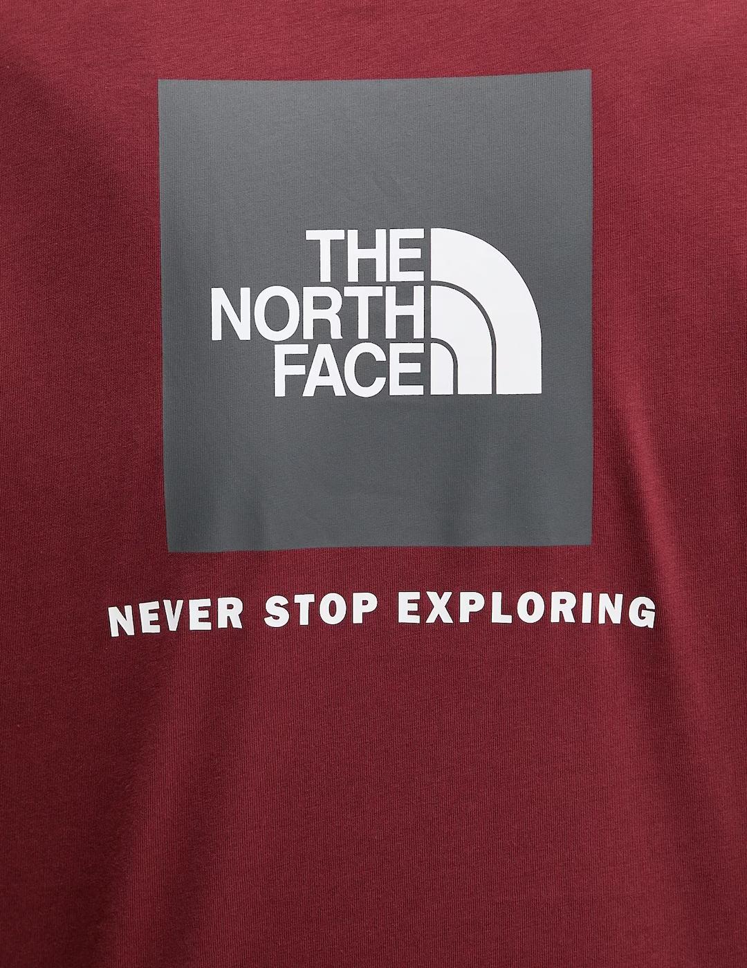 NORTH FACE CAMISETA ROJO BOX NSE