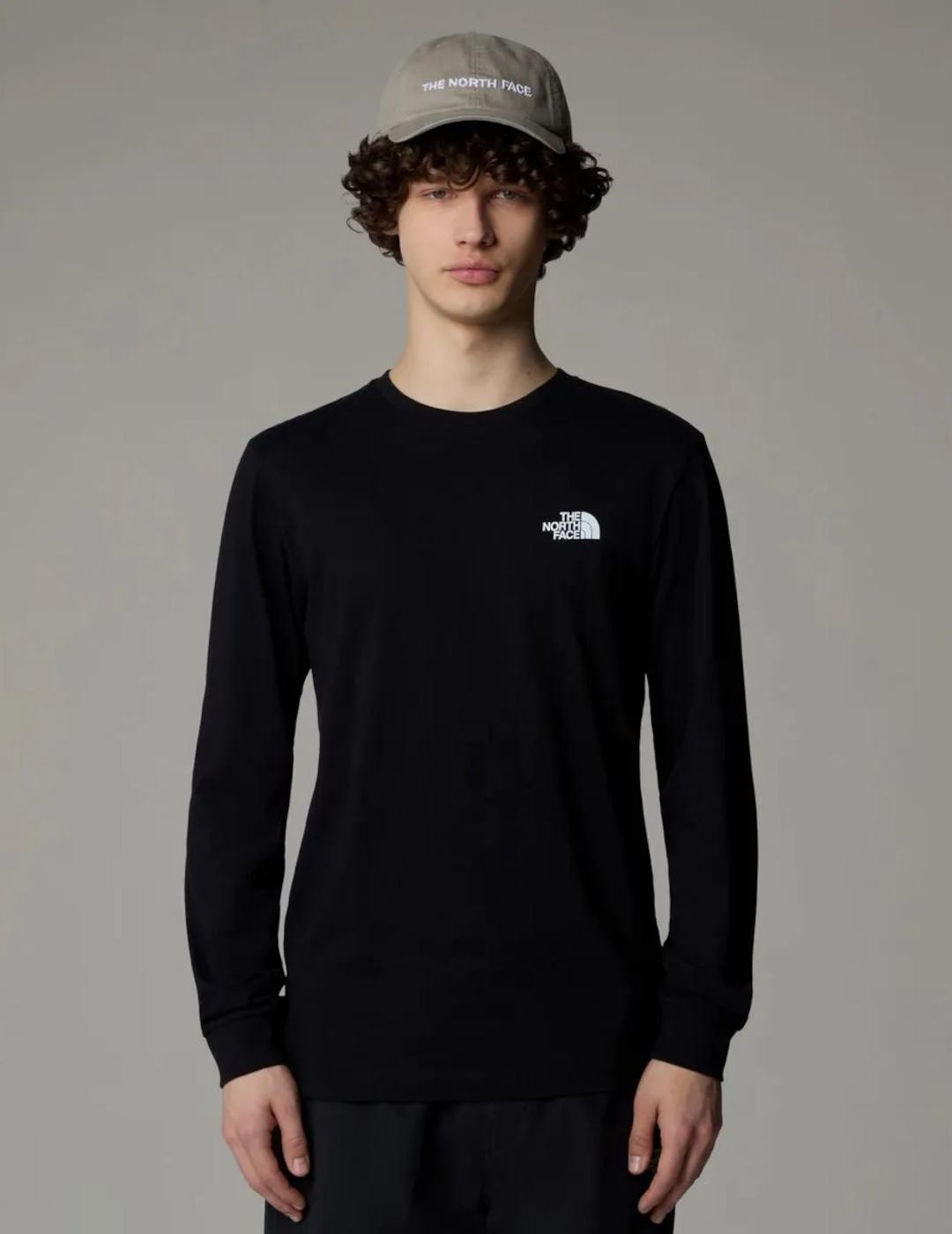 NORTH FACE CAMISETA NEGRA M/L BOX NSE
