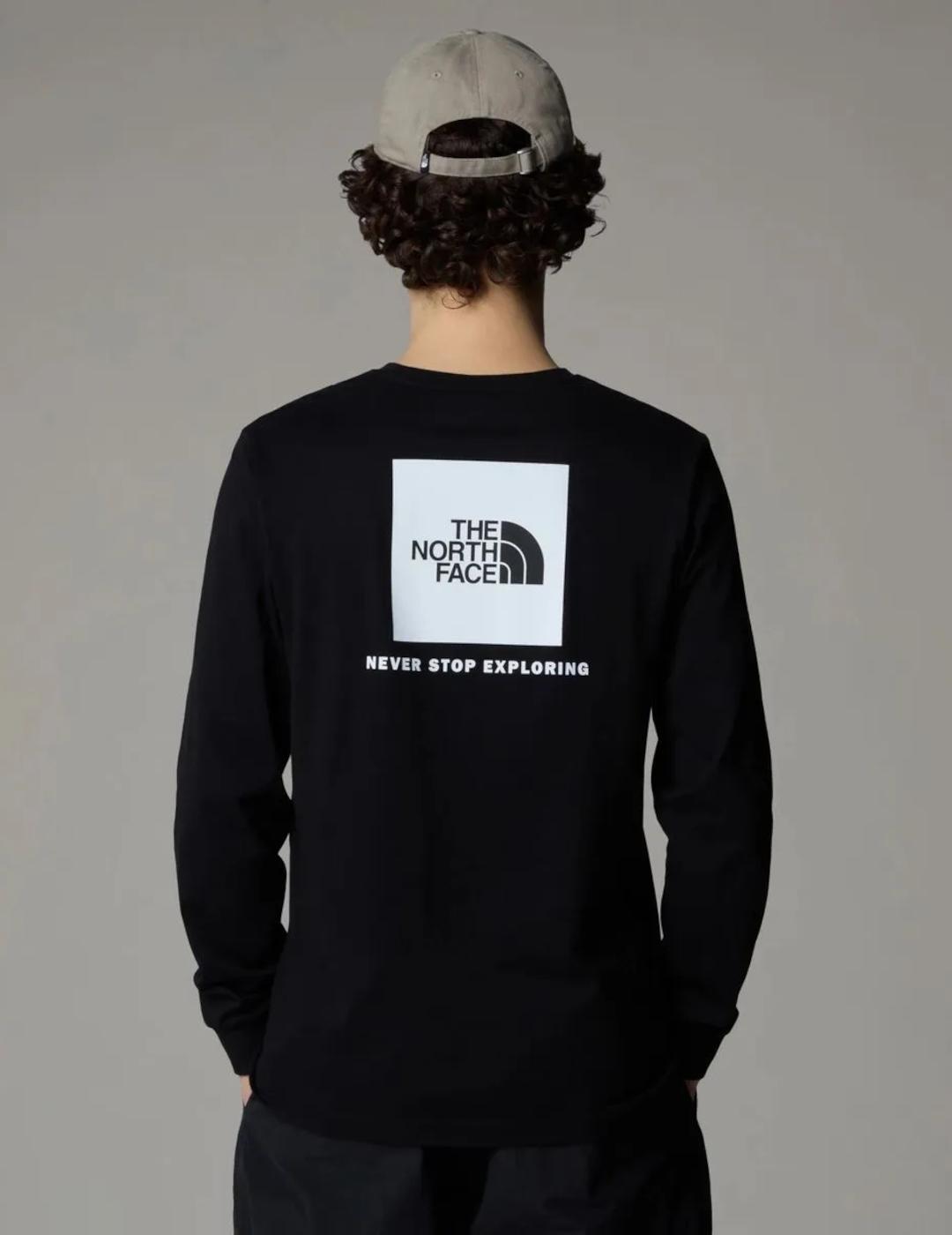 NORTH FACE CAMISETA NEGRA M/L BOX NSE