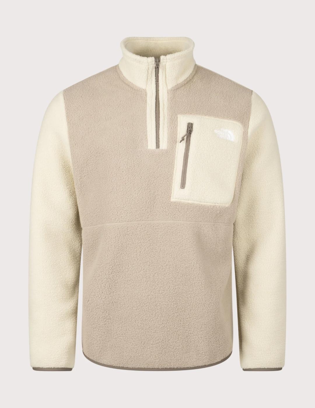 NORTH FACE POLAR YUMIORI 1/4 ZIP BEIGE