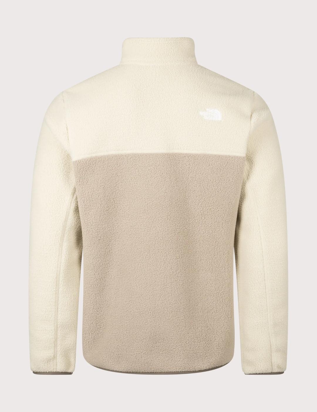 NORTH FACE POLAR YUMIORI 1/4 ZIP BEIGE
