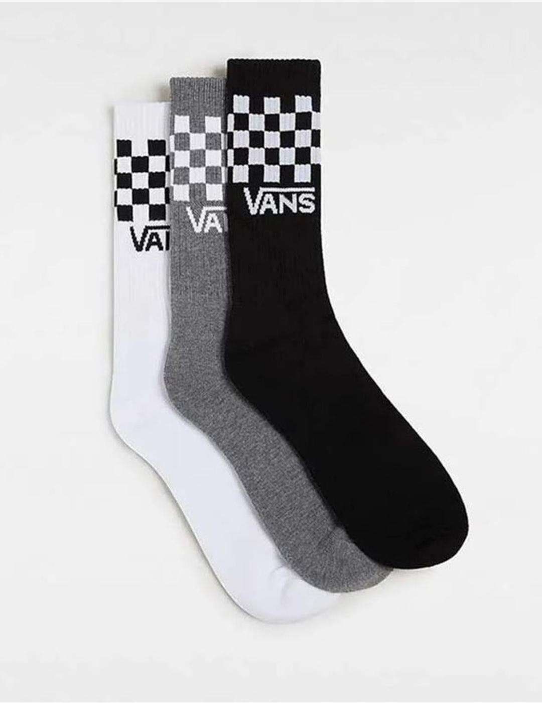 VANS CALCETINES PACK 3 CHECKER