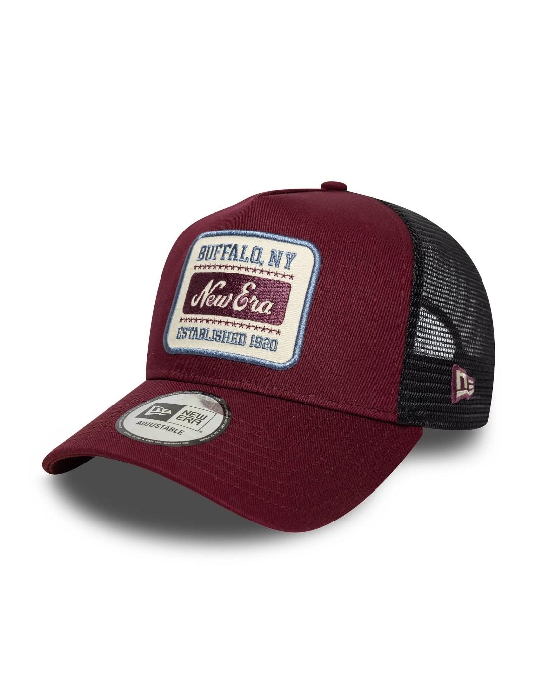NEW ERA GORRA BURDEOS TRUCKER PATCH
