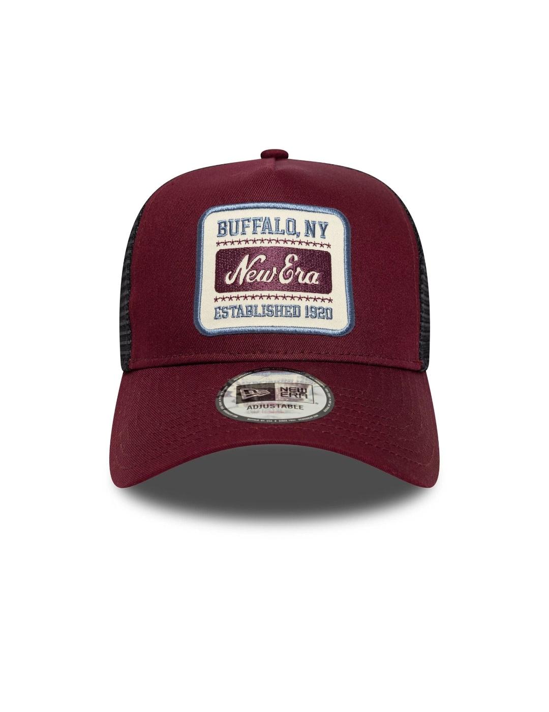 NEW ERA GORRA BURDEOS TRUCKER PATCH