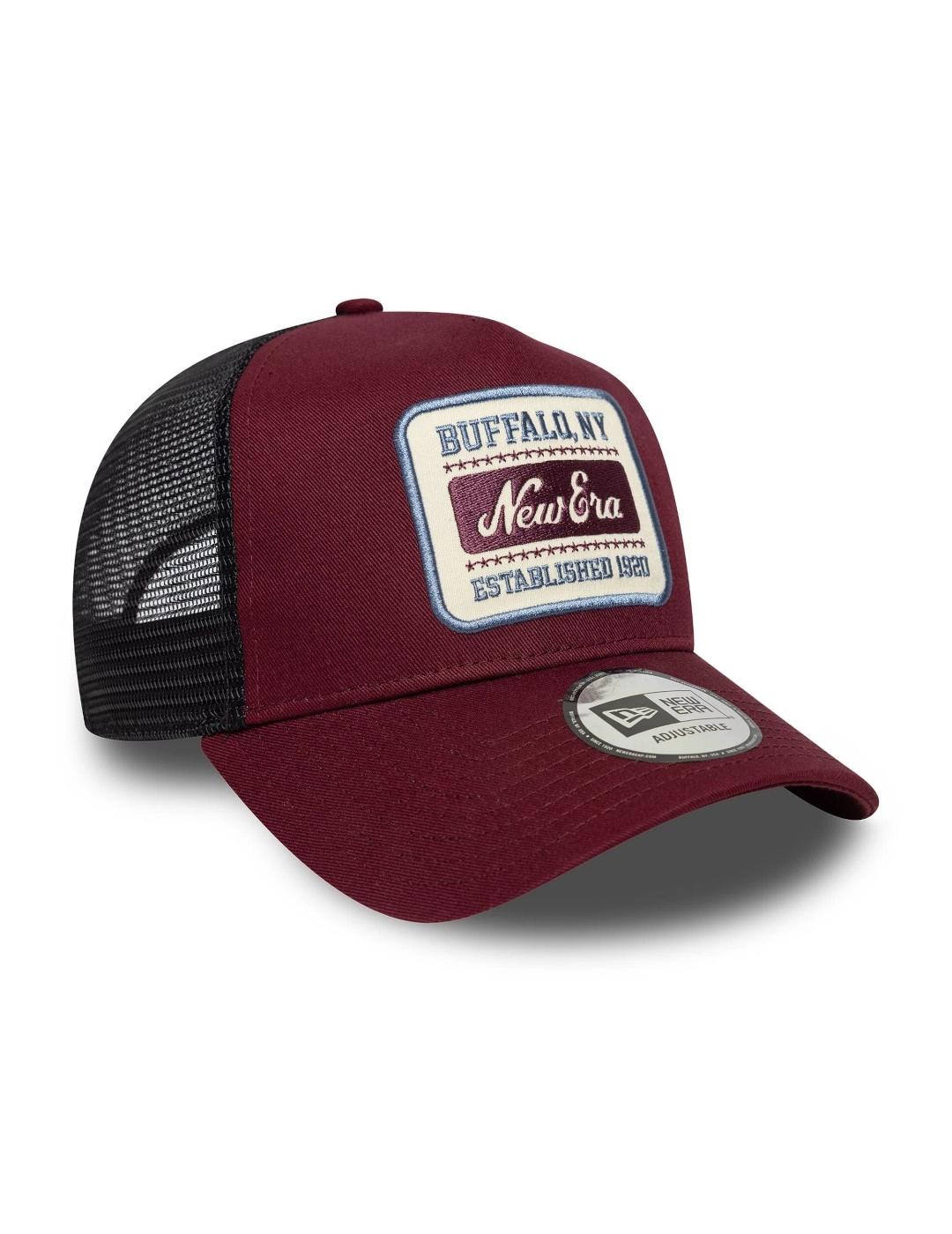 NEW ERA GORRA BURDEOS TRUCKER PATCH