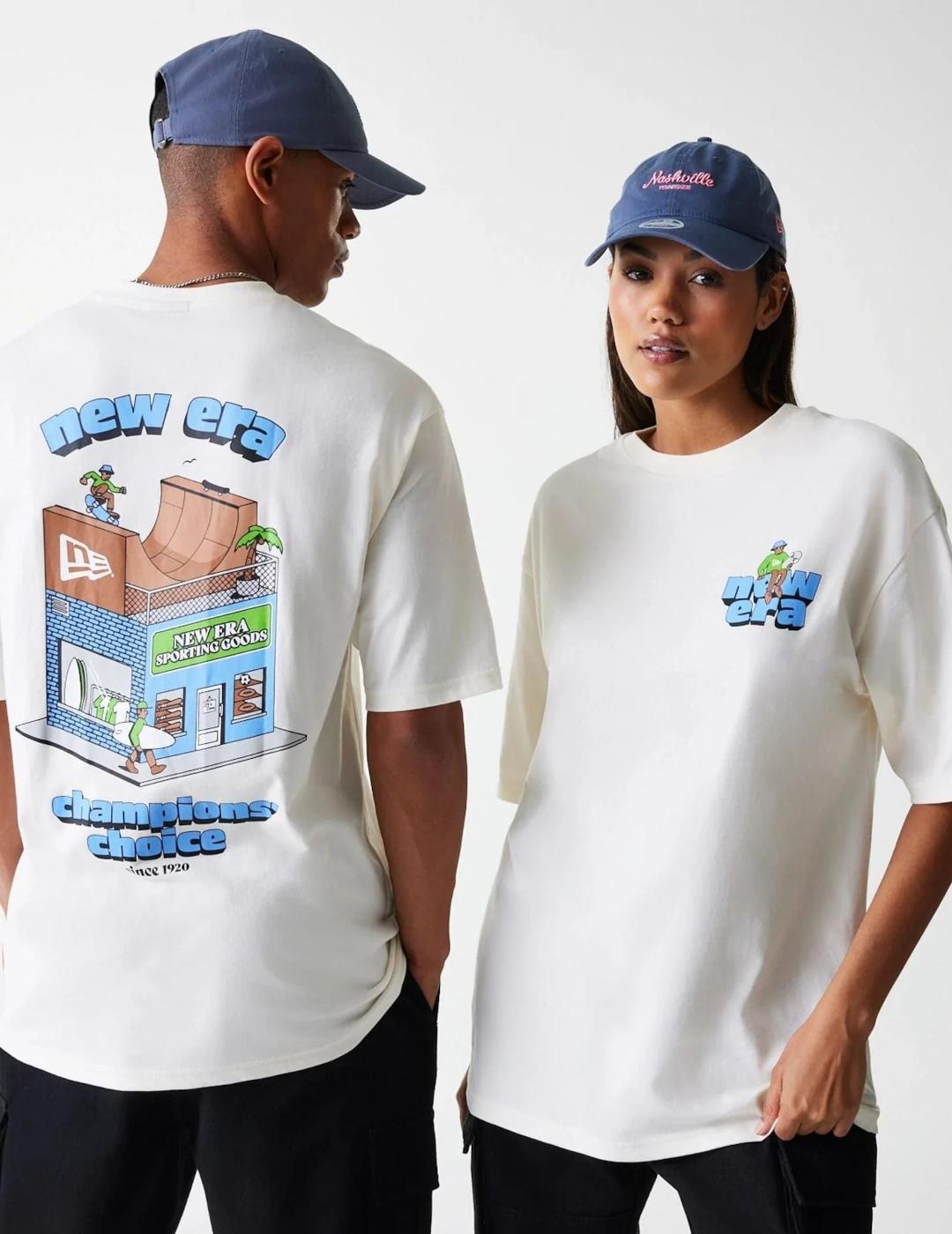 NEW ERA CAMISETA BLANCA SKATE GRAPHIC