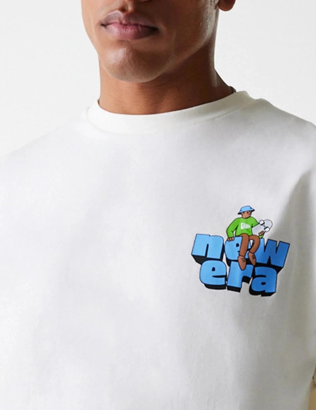 NEW ERA CAMISETA BLANCA SKATE GRAPHIC