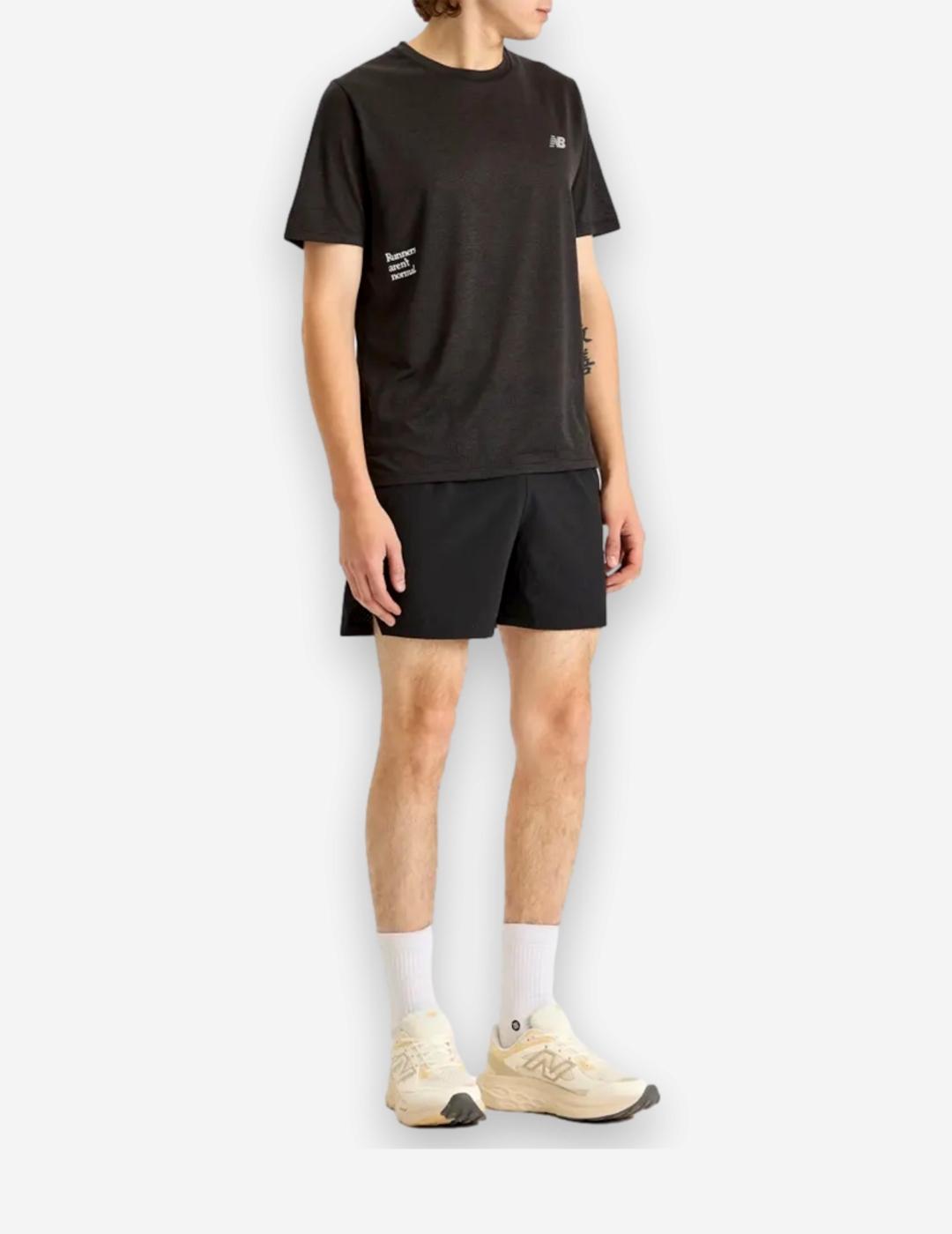 NEW BALANCE CAMISETA NEGRA TECNICA ATH