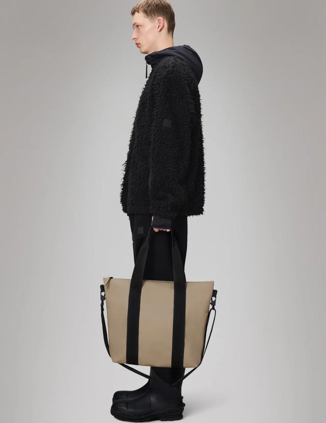 RAINS TOTE BAG MINI BEIGE