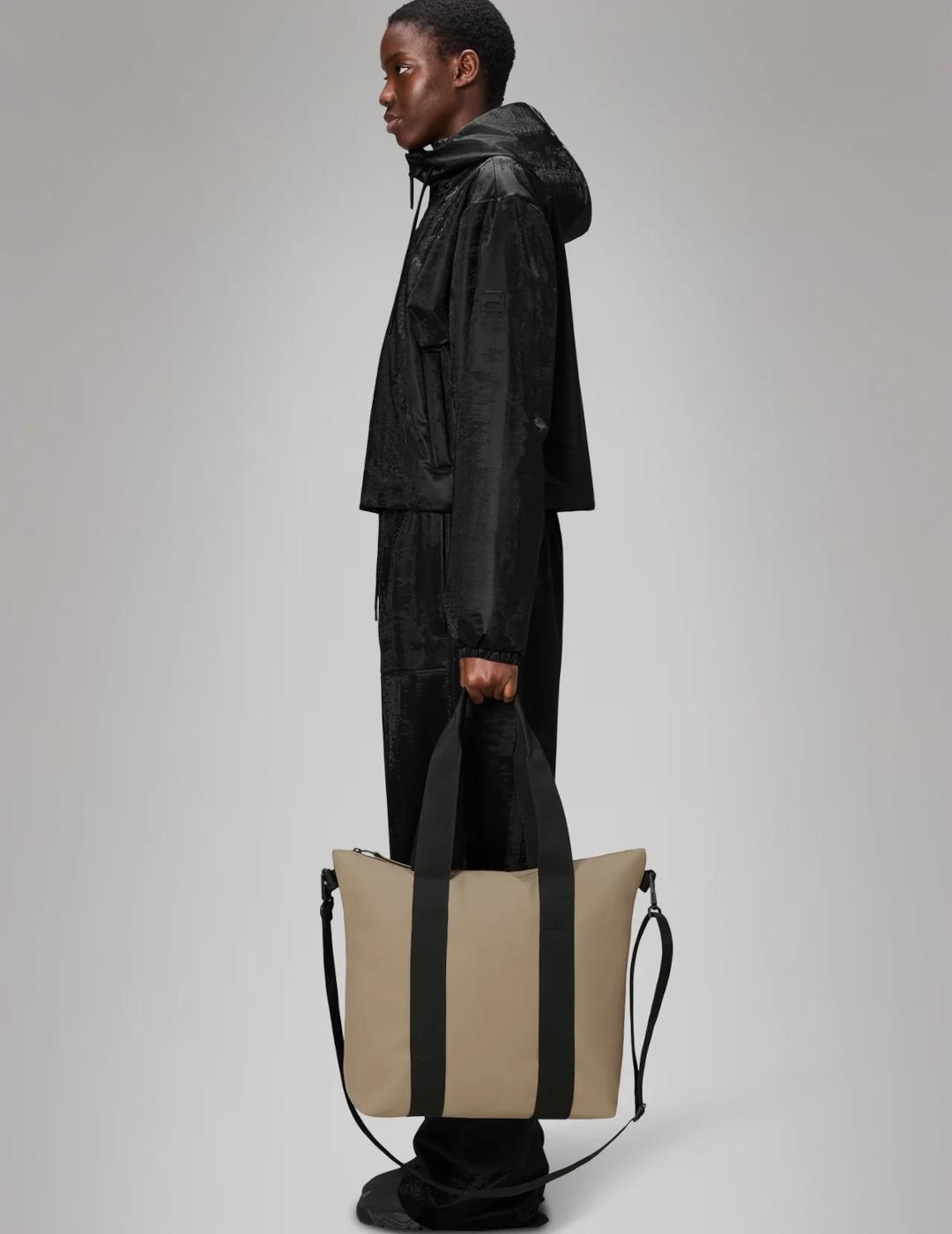 RAINS TOTE BAG MINI BEIGE