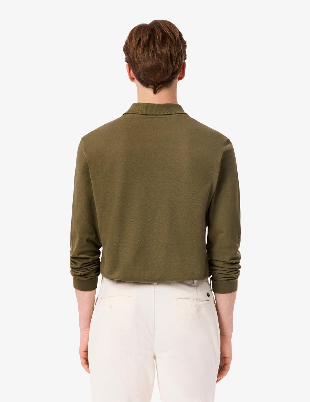LACOSTE POLO M/L KAKI CLASSIC FIT