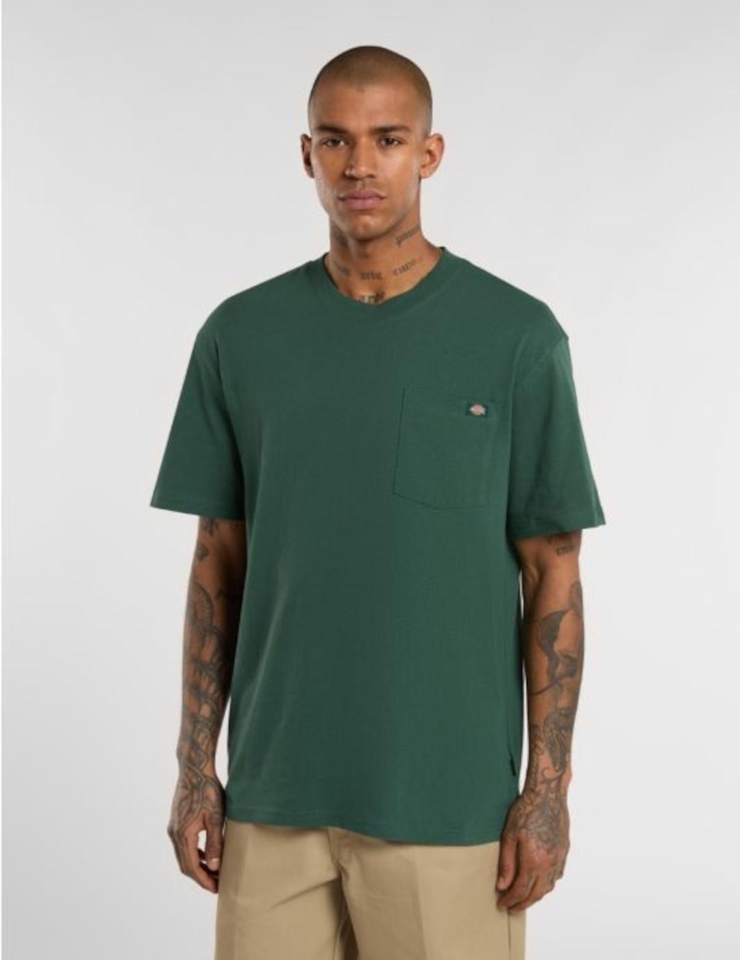 DICKIES CAMISETA LURAY POCKET VERDE PINO