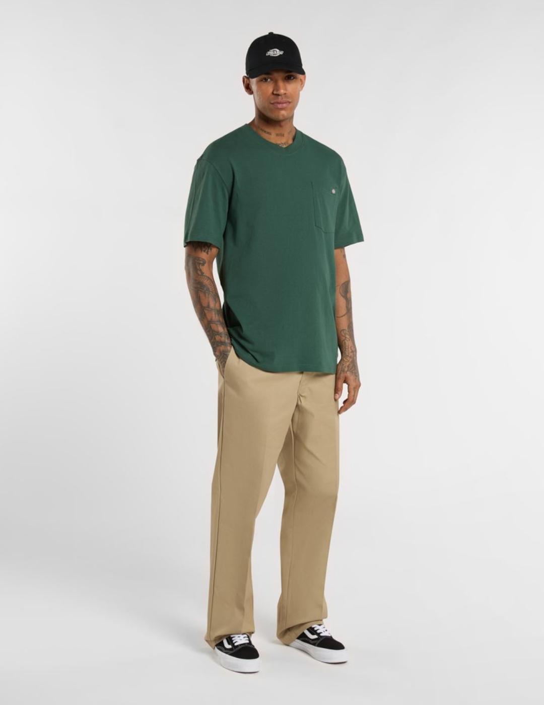 DICKIES CAMISETA LURAY POCKET VERDE PINO