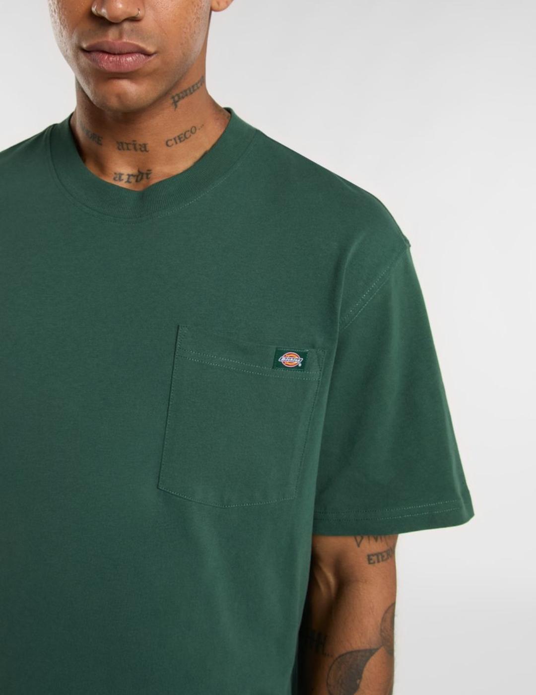 DICKIES CAMISETA LURAY POCKET VERDE PINO