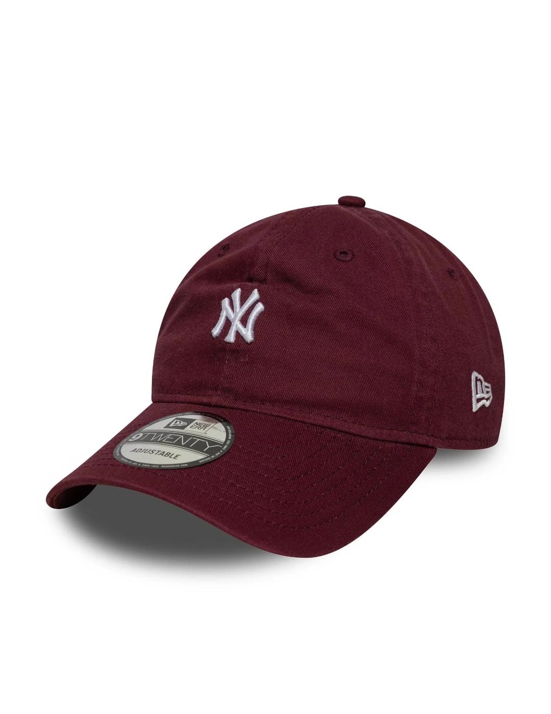 NEW ERA GORRA BURDEOS NY MINILOGO