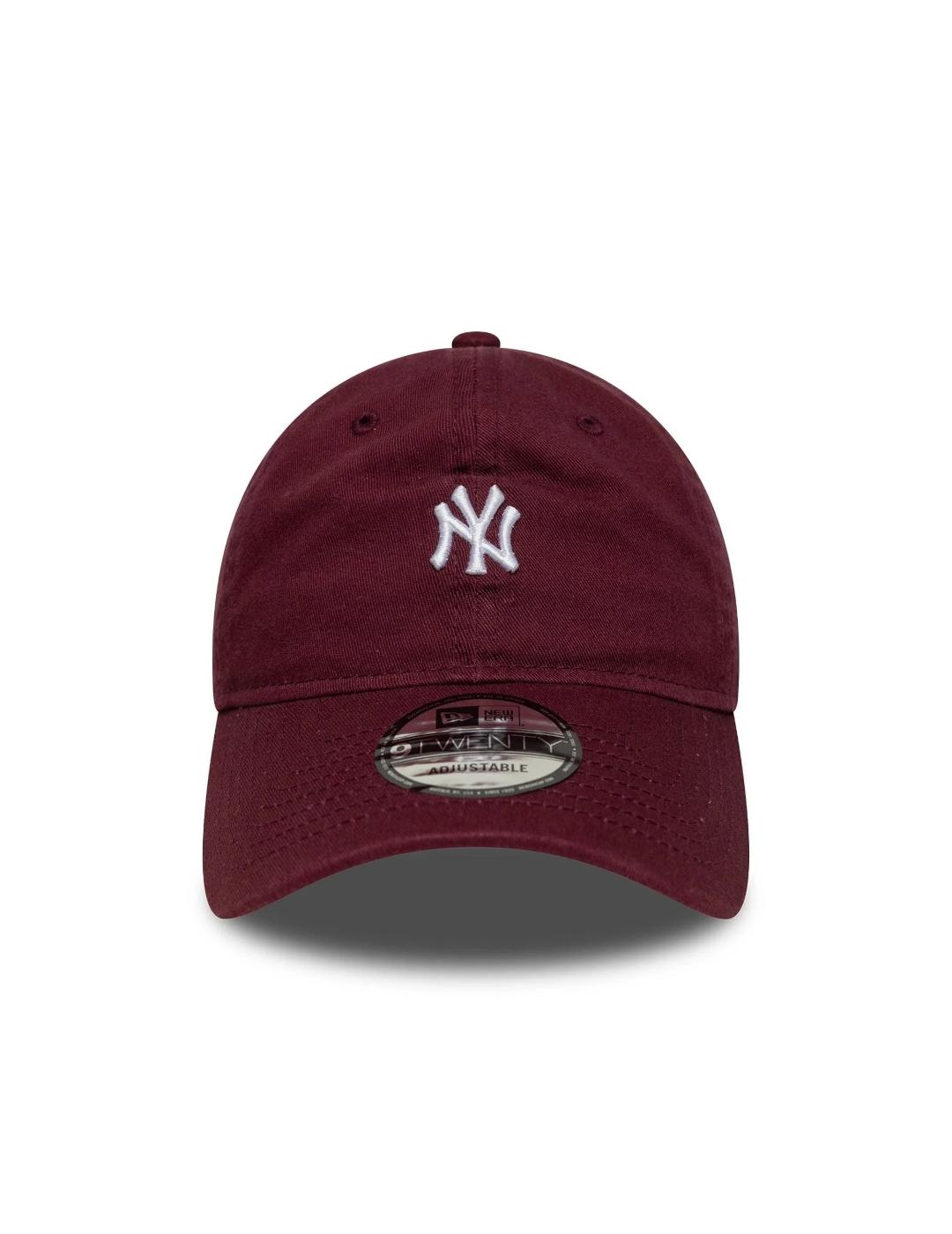 NEW ERA GORRA BURDEOS NY MINILOGO