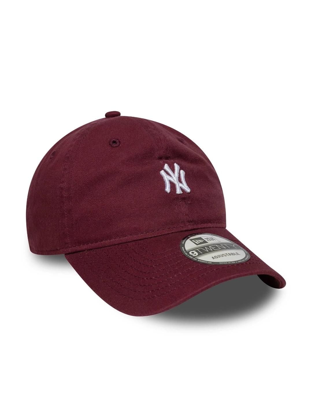 NEW ERA GORRA BURDEOS NY MINILOGO