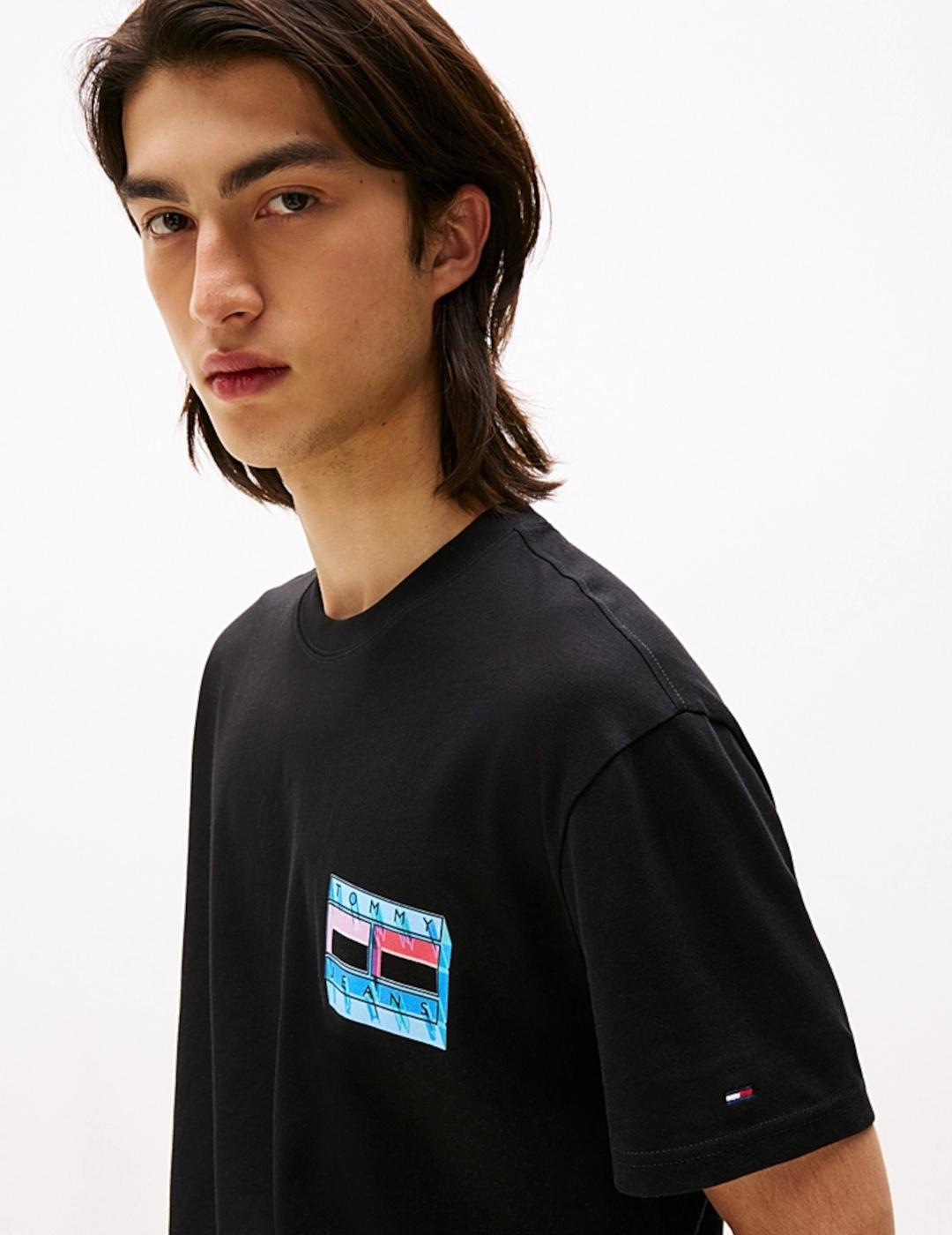TOMMY CAMISETA NEGRA DNA FLAG