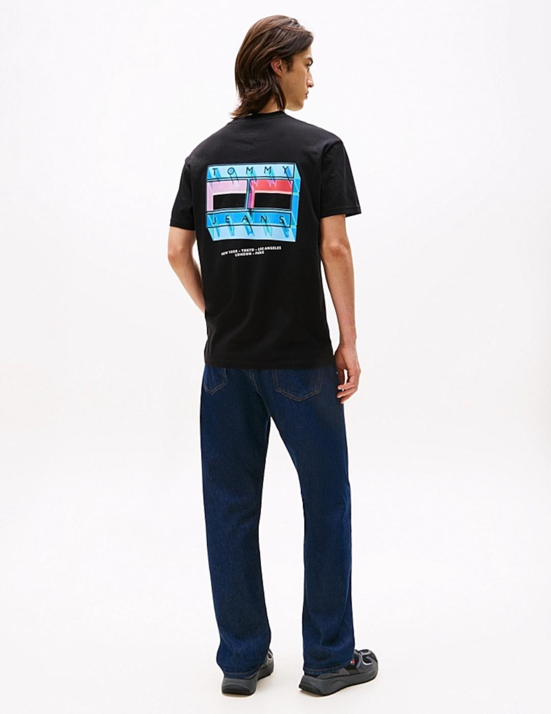 TOMMY CAMISETA NEGRA DNA FLAG