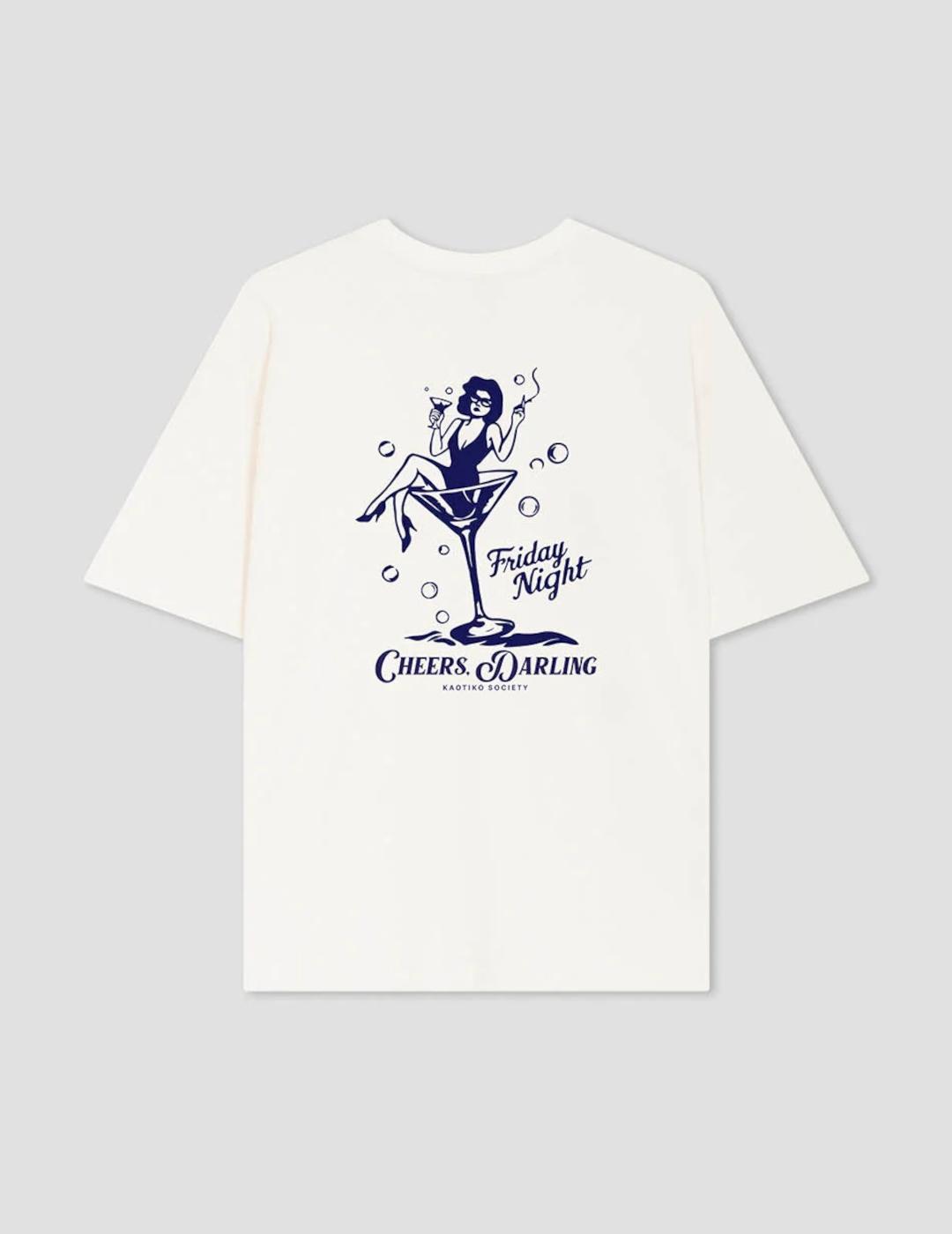 KAOTIKO CAMISETA DARLING CHEERS IVORY