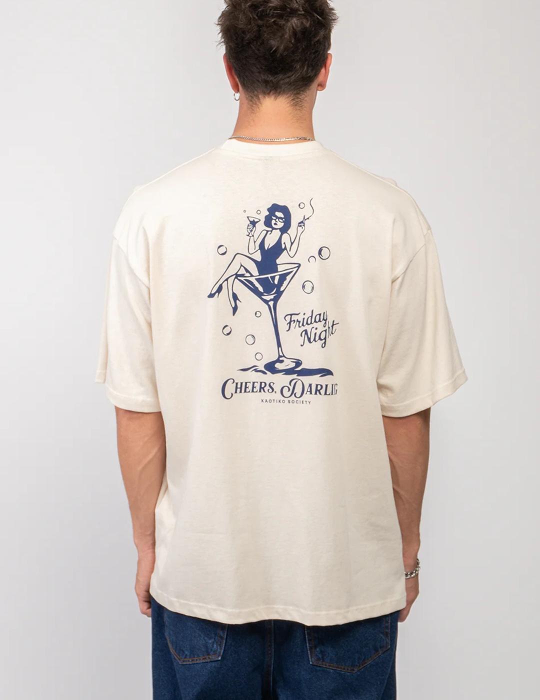 KAOTIKO CAMISETA DARLING CHEERS IVORY