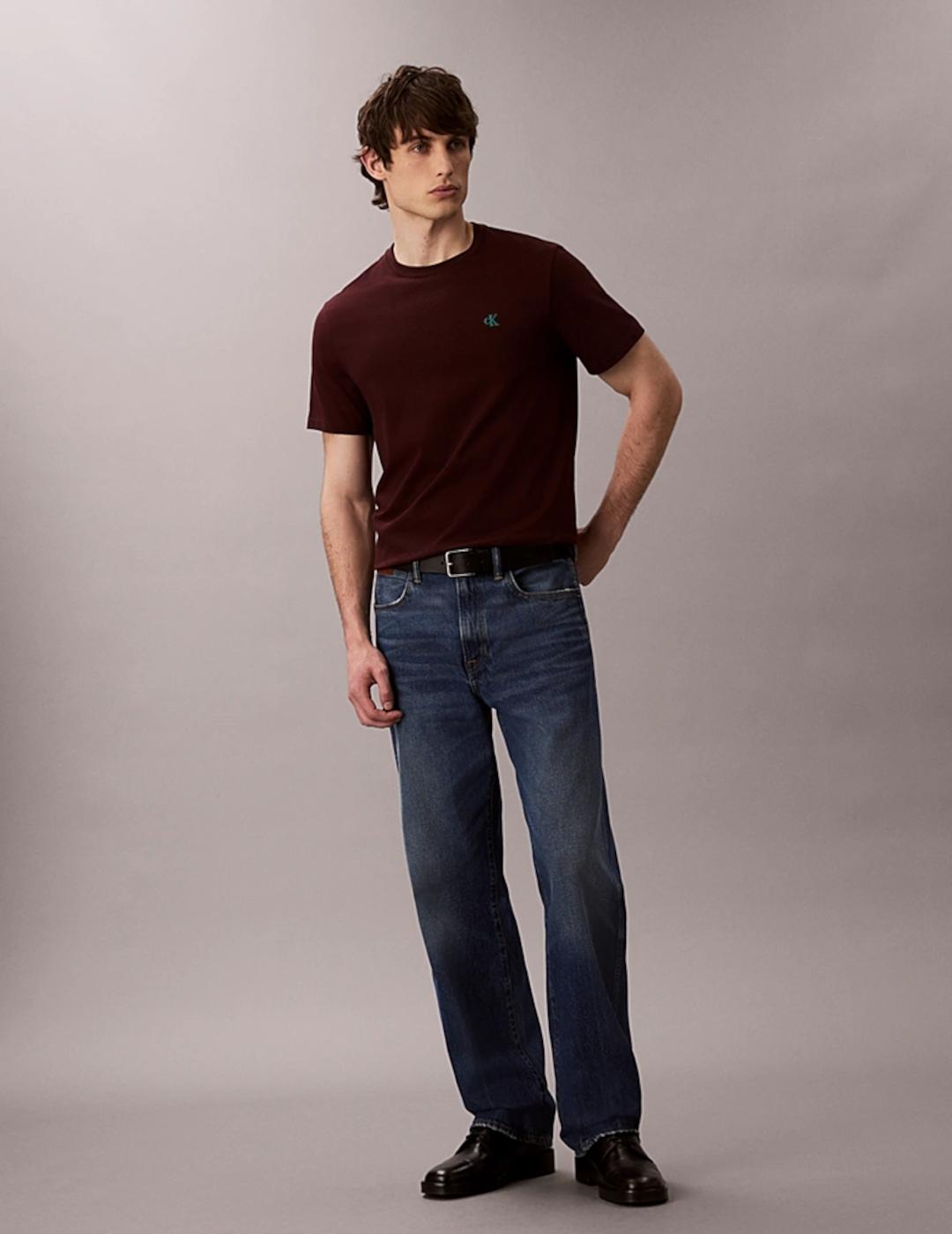 CALVIN KLEIN CAMISETA MARRÓN MONOGRAM