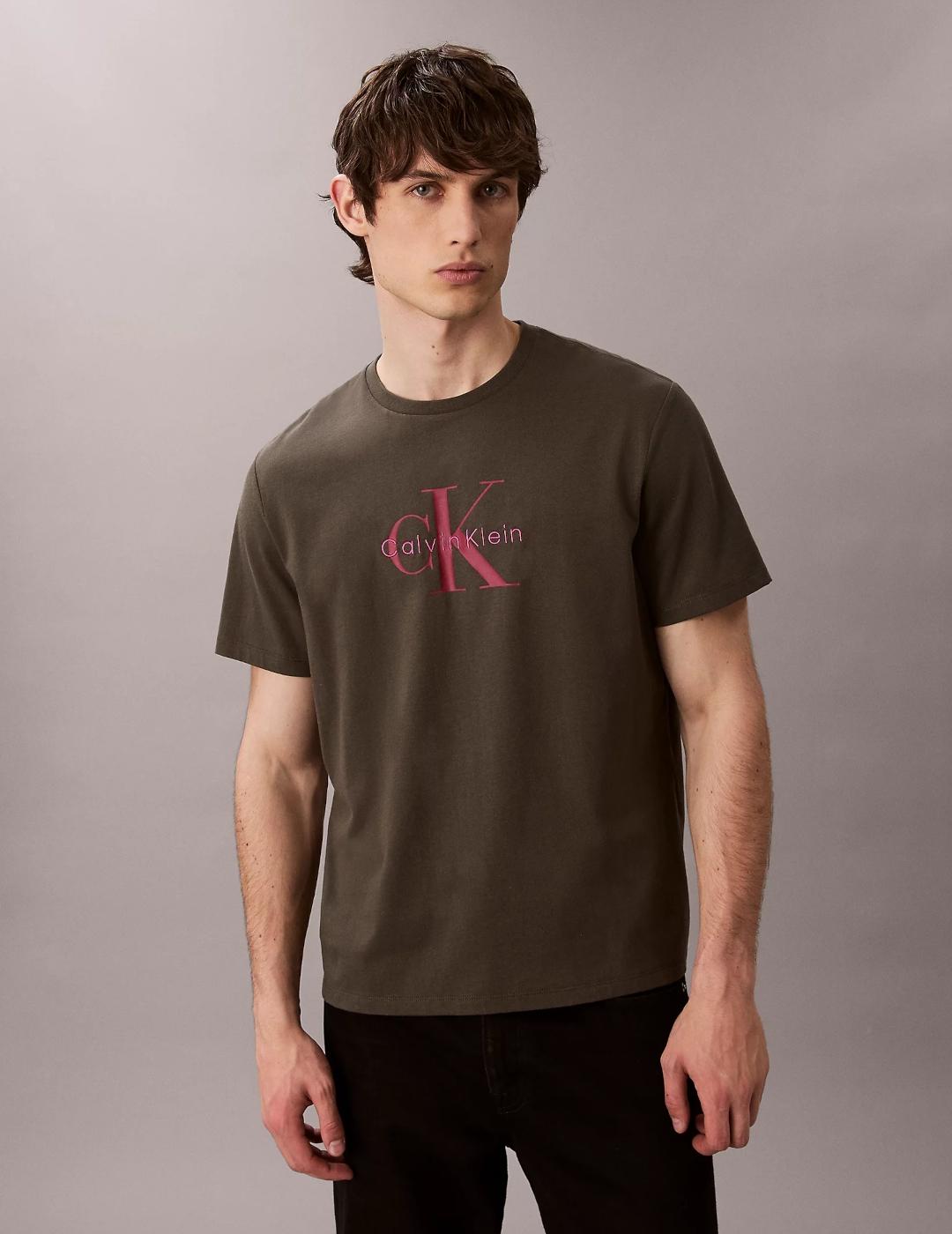 CALVIN KLEIN CAMISETA GRIS HERO MONOLOGO
