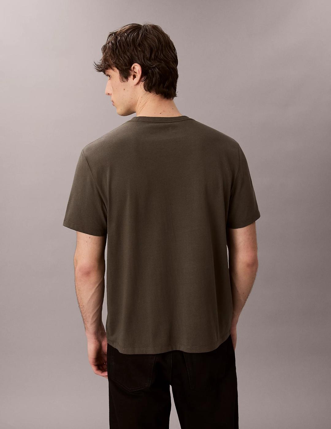 CALVIN KLEIN CAMISETA GRIS HERO MONOLOGO