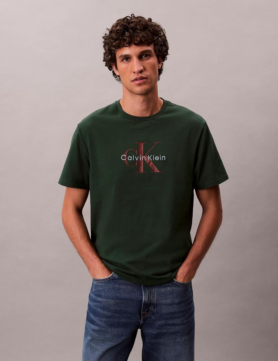 CALVIN KLEIN CAMISETA VERDE BOTELLA HERO MONOLOGO