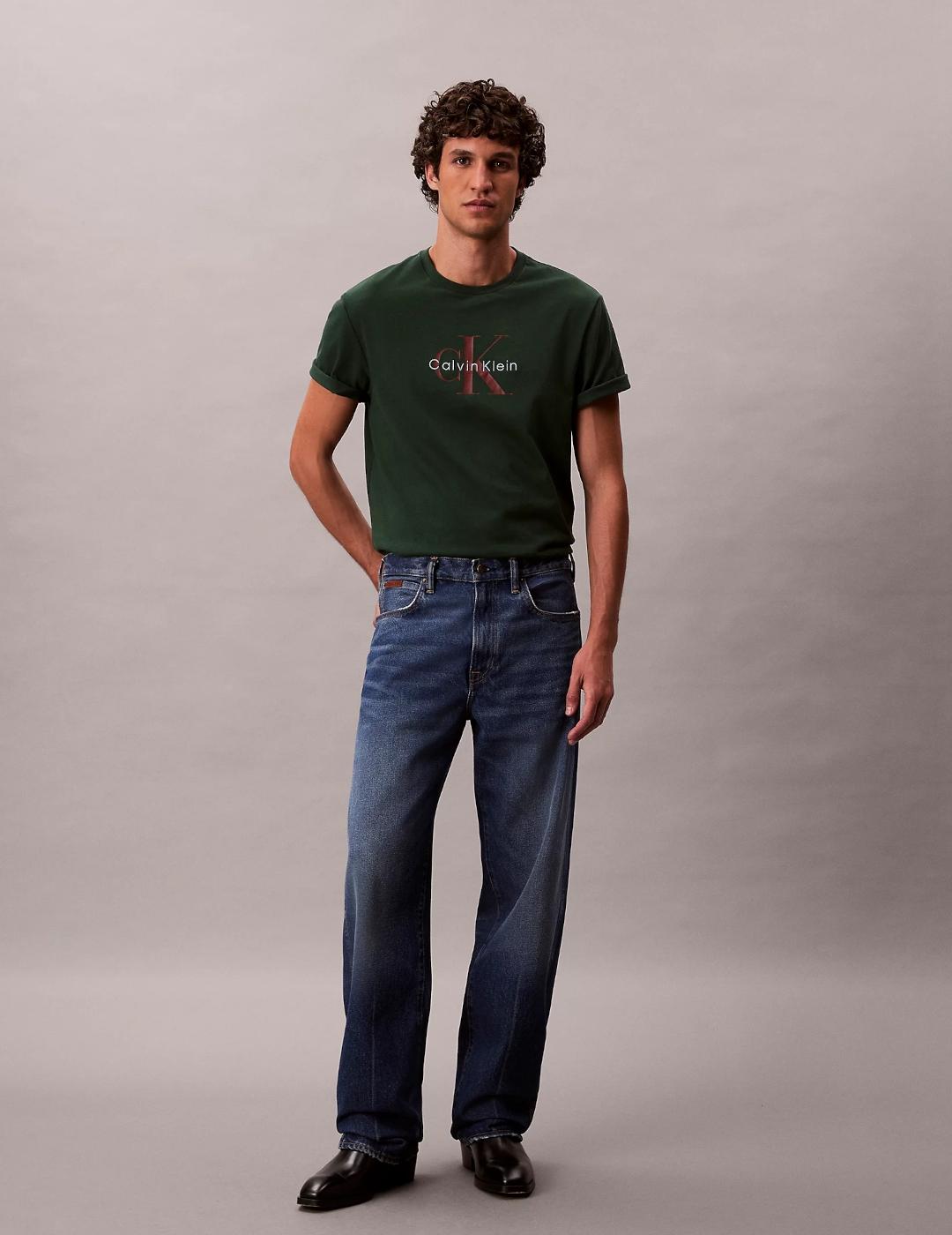 CALVIN KLEIN CAMISETA VERDE BOTELLA HERO MONOLOGO