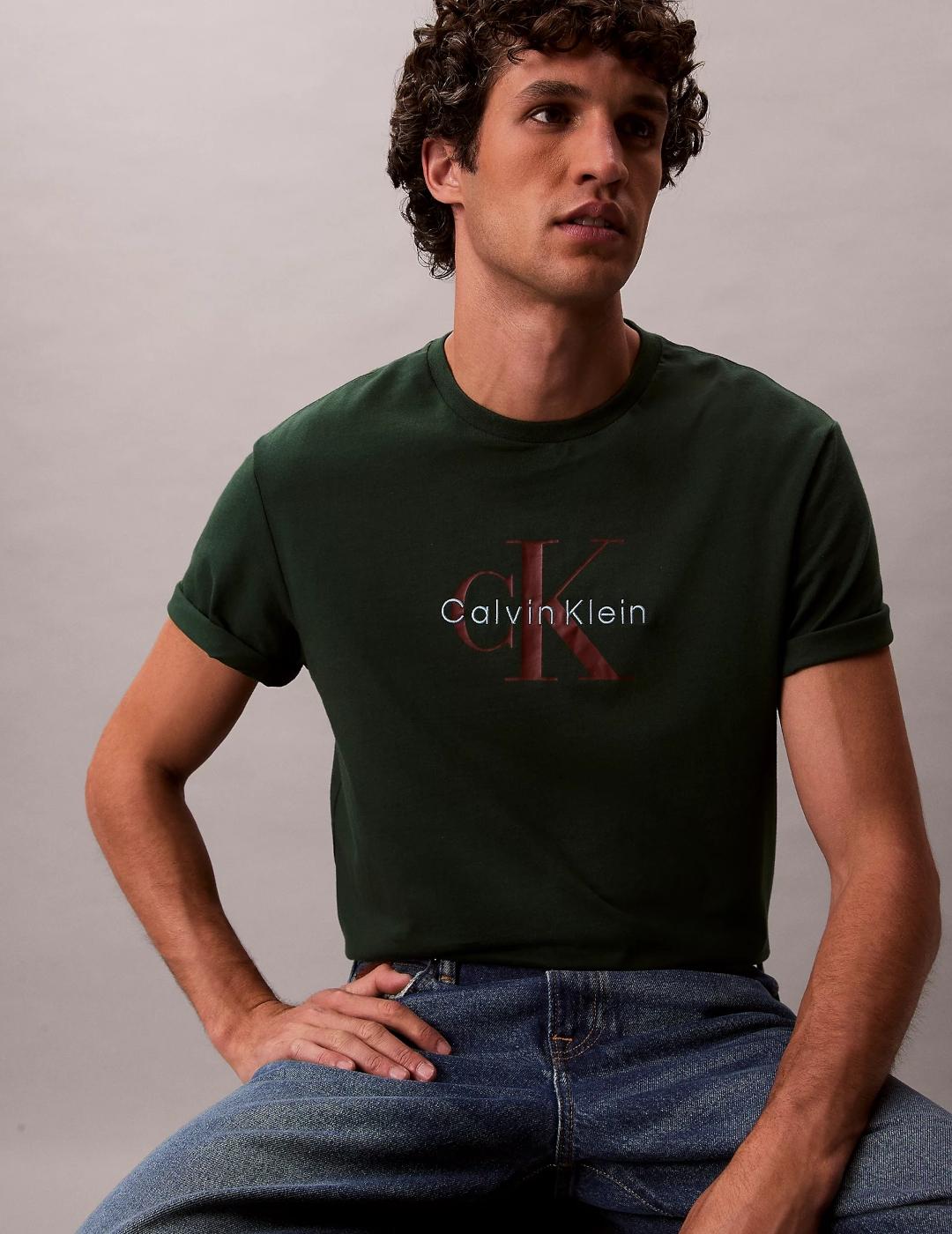 CALVIN KLEIN CAMISETA VERDE BOTELLA HERO MONOLOGO