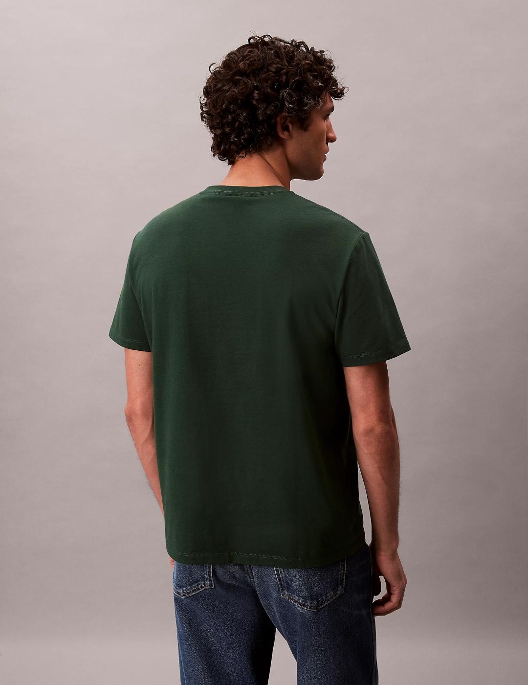 CALVIN KLEIN CAMISETA VERDE BOTELLA HERO MONOLOGO