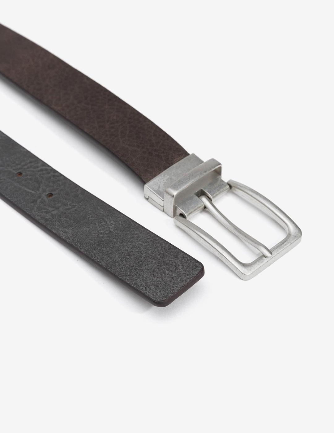 TIFFOSI CINTURÓN LEO MARRÓN REVERSIBLE