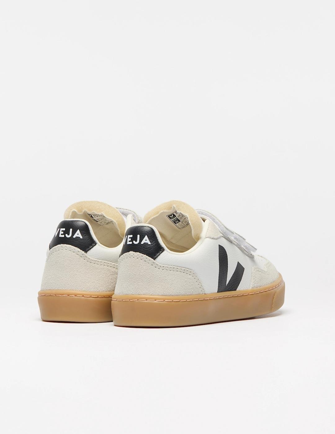 VEJA KIDS SMALL V-90 WHITE BLACK NATURAL