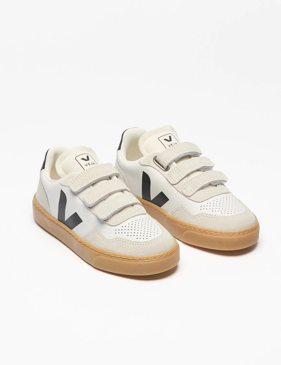 VEJA KIDS SMALL V-90 WHITE BLACK NATURAL