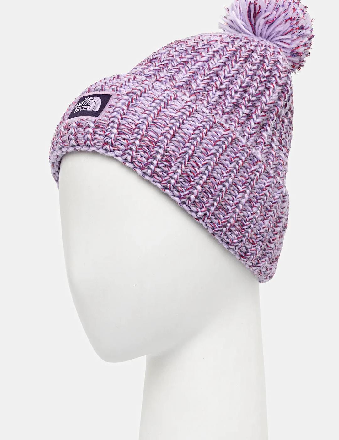 NORTH FACE GORRO POMPON LILA