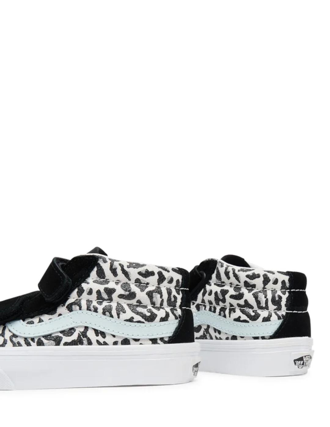 VANS SK8 REISSUE LEOPARD PASTEL BLUE