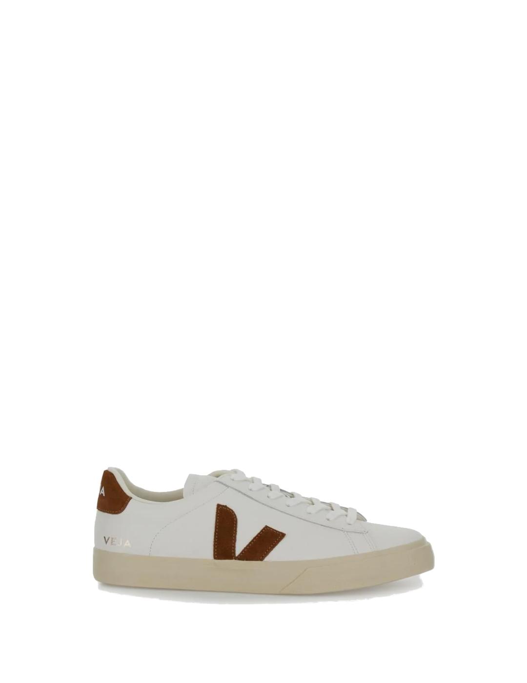 VEJA ZAPATILLA CAMPO WHITE COGNAC