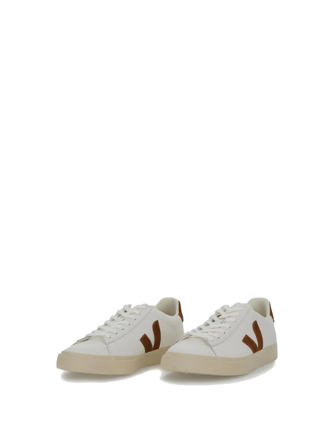 VEJA ZAPATILLA CAMPO WHITE COGNAC