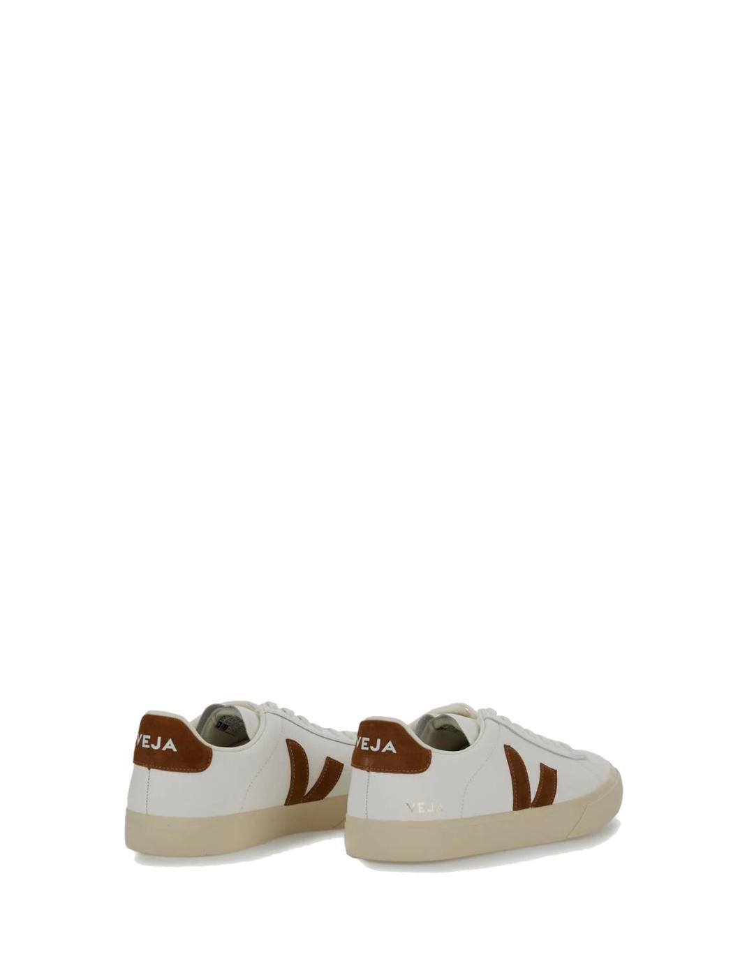 VEJA ZAPATILLA CAMPO WHITE COGNAC