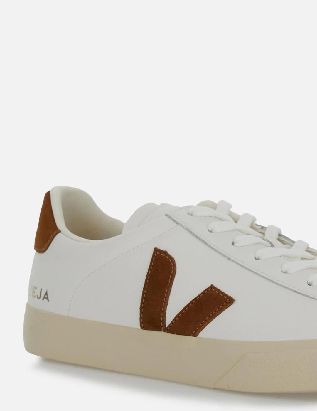 VEJA ZAPATILLA CAMPO WHITE COGNAC