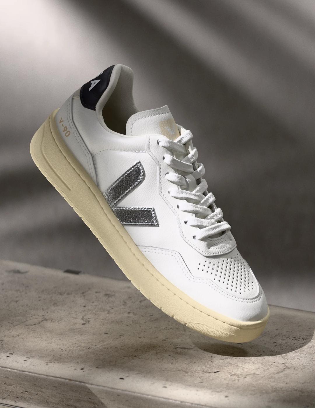 VEJA ZAPATILLA V-90 WHITE SILVER BLACK