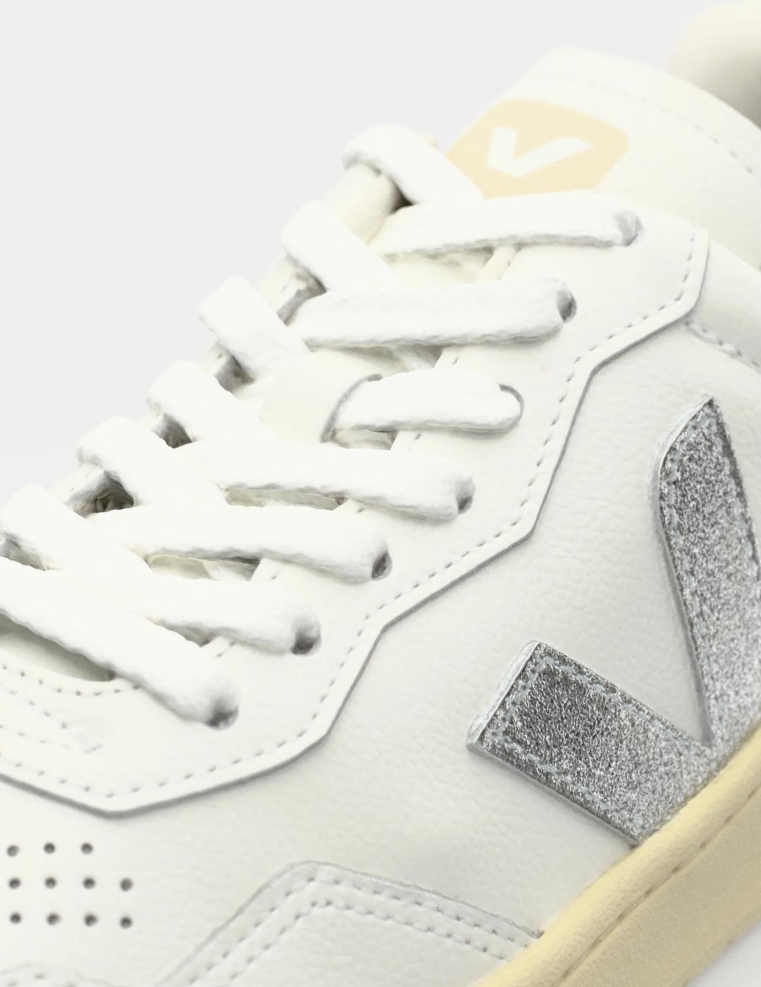 VEJA ZAPATILLA V-90 WHITE SILVER BLACK