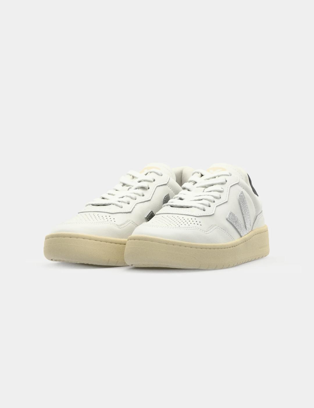 VEJA ZAPATILLA V-90 WHITE SILVER BLACK
