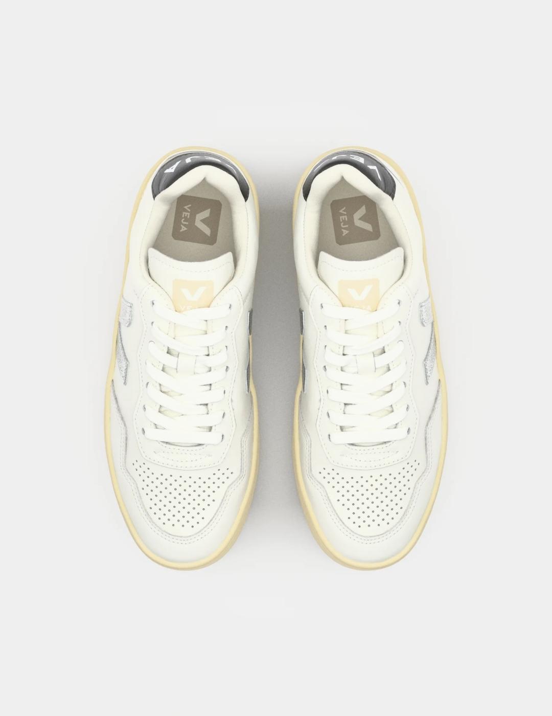 VEJA ZAPATILLA V-90 WHITE SILVER BLACK