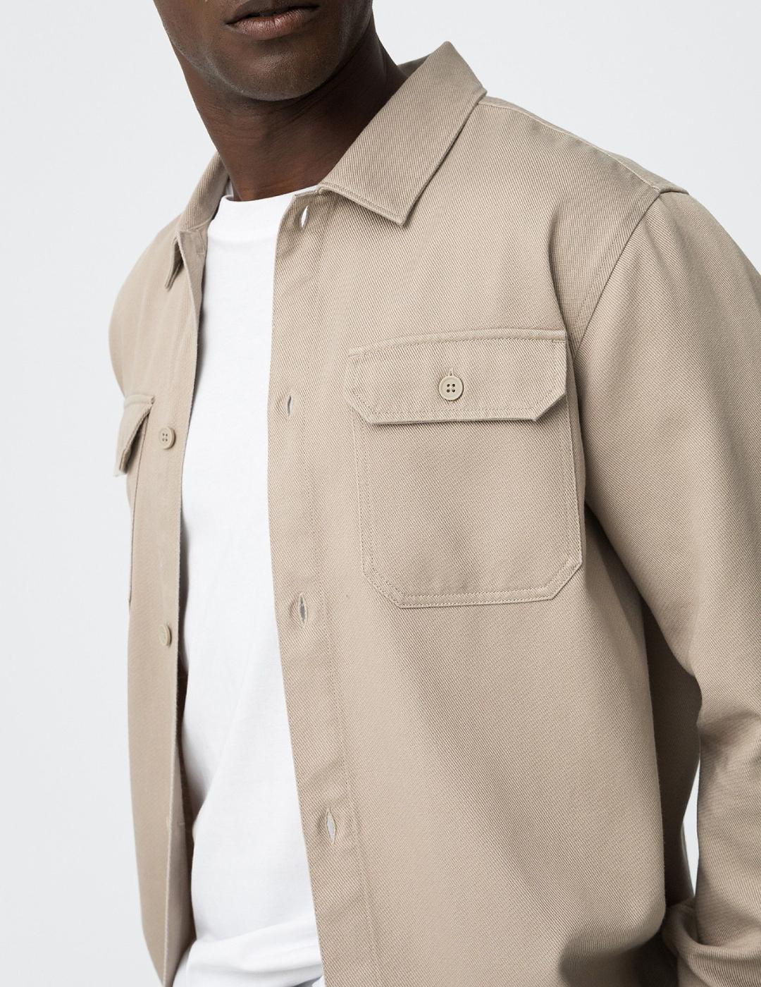 TIFFOSI CAMISA BEIGE DELANO