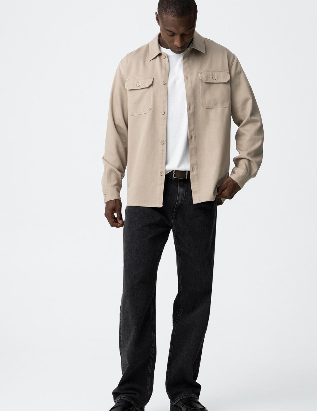 TIFFOSI CAMISA BEIGE DELANO