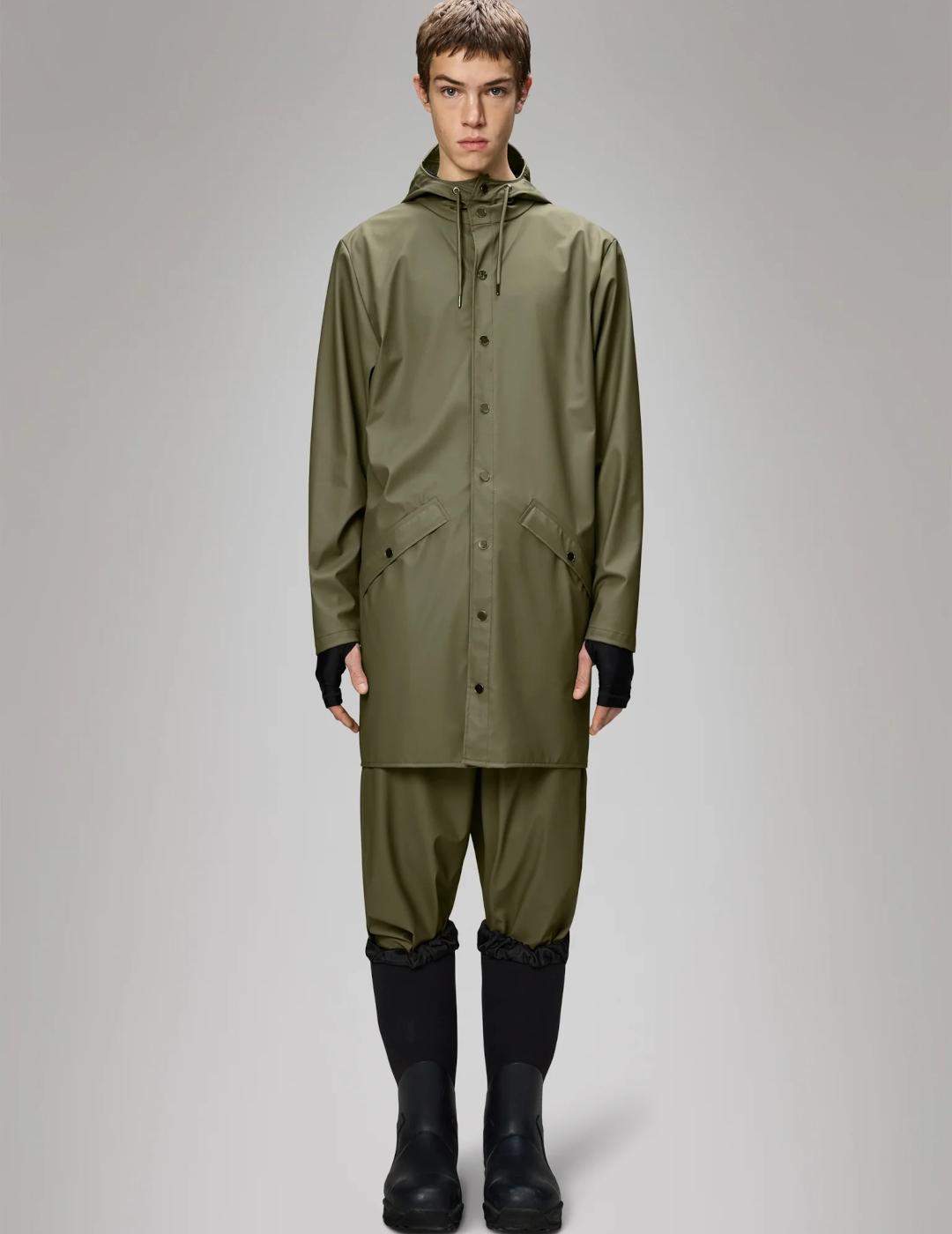 RAINS LONG JACKET MARSH