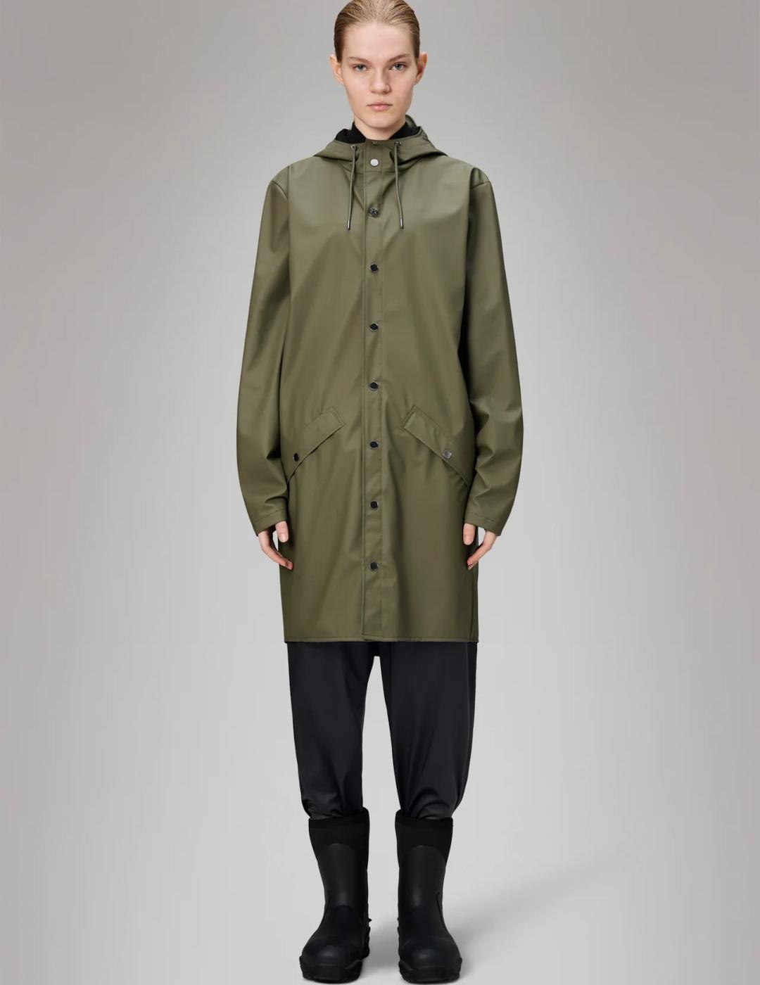 RAINS LONG JACKET MARSH